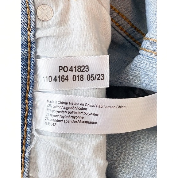 NWT Eloquii Plus Size Seam Detail Straight Leg Jeans, Light Wash - Size 20 - Picture 12 of 12